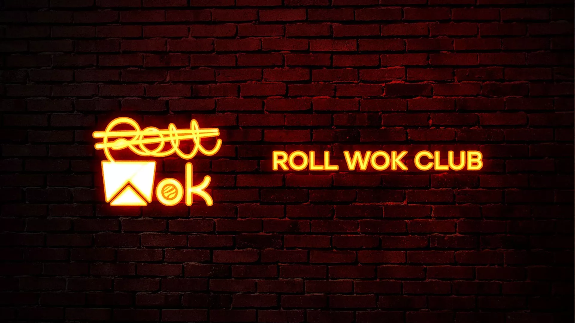 Разработка интерьерной вывески суши-бара «Roll Wok Club» в Морозовске