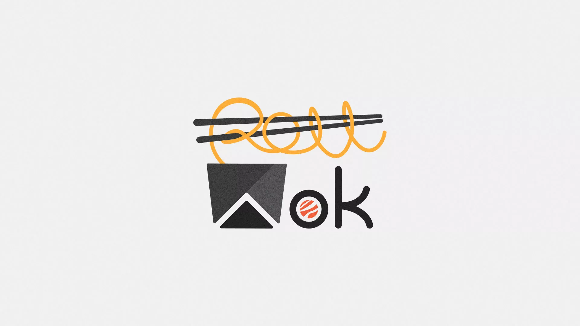 Разработка логотипа в Морозовске для суши-бара «Roll Wok Club»